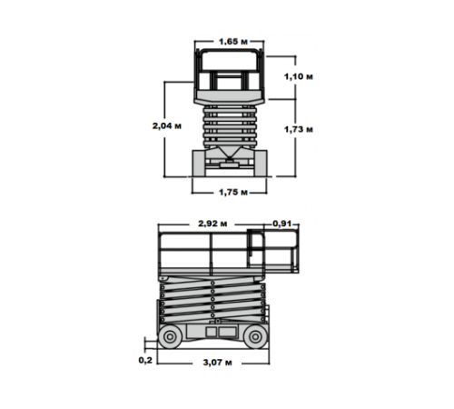 Ножничный подъёмник JLG M4069