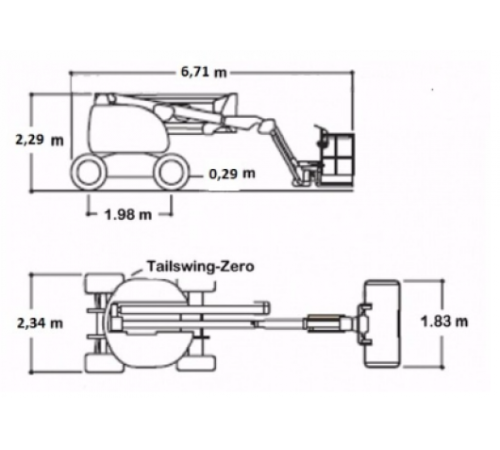 Коленчатый подъёмник  JLG 450AJ