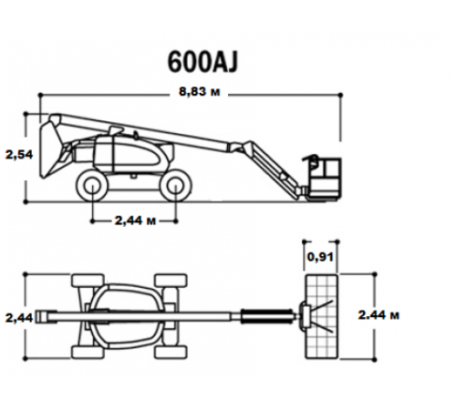Коленчатый подъёмник  JLG 600A