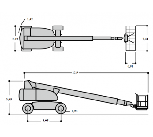 Телескопический подъемник JLG 860 SJ