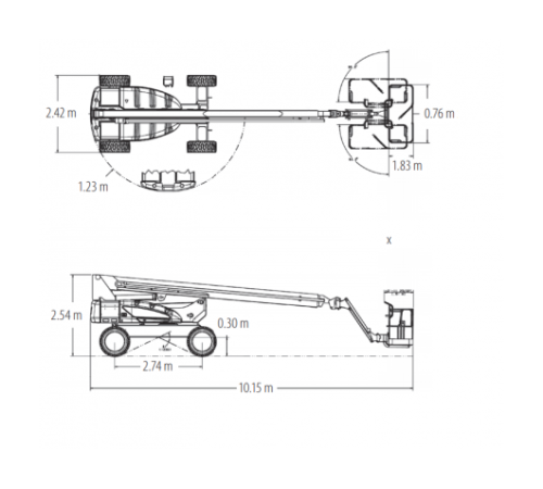 Коленчатый подъёмник  JLG М600JP